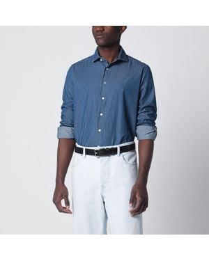 Xacus Tailor Fit Denim Shirt - Blue
