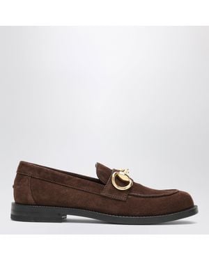 Gucci Boulevard Suede Moccasin - Brown