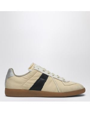 Maison Margiela Yellow/ Vintage Low Top Trainer Replica - Black