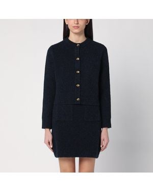Bottega Veneta Boucle Cardigan - Blue