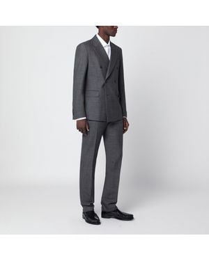 Prada Ebony Double-Breasted Suit - Grey