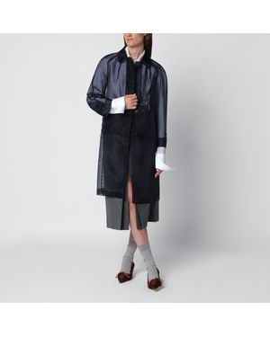 Prada Single-Breasted Overcoat - Blue