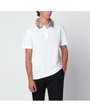 Burberry Polo Sabbia - Bianco