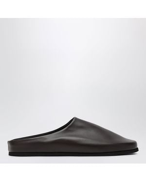 Dear Frances Espresso Leather Vico Mules - Brown