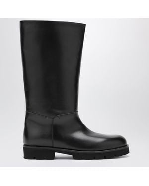 Dear Frances Loch Full Grain Leather Boots - Noir