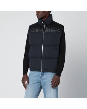 Bottega Veneta Cotton Blend Sleeveless Jacket - Blue