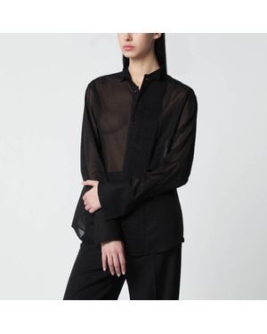 6397 Micro Pleated Shirt - Black