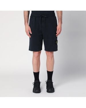 Stone Island Bermuda navy in cotone - Nero