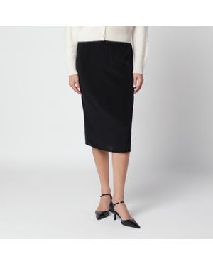 Almada Label Silk Cia Skirt - Black