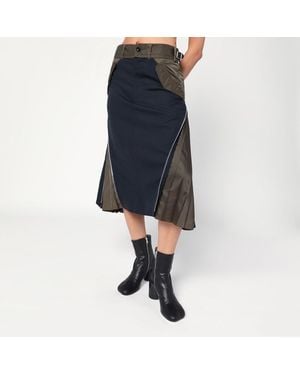 Sacai Midi Skirts - Blue