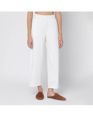 Max Mara Silk Blend Trousers - White
