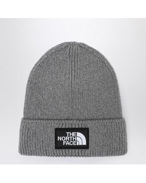 The North Face Berretto con patch logo - Grigio
