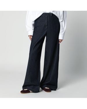 Dries Van Noten Dark Wide-Leg Jeans - Blue