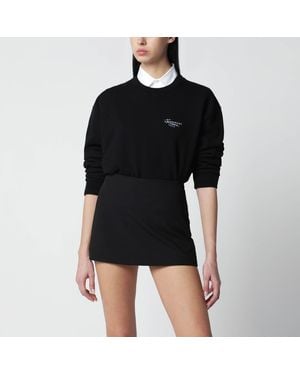 Givenchy Brushed Cotton Sweatshirt With Logo - Black