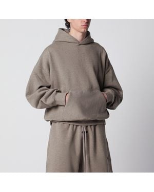 Fear Of God Taupe Cotton Fleece Hoodie - Brown