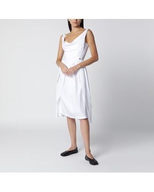 Vivienne Westwood Sunday Midi Cotton Poplin Dress - White