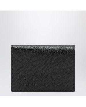 Gucci Zip Wallet With Logo - Black