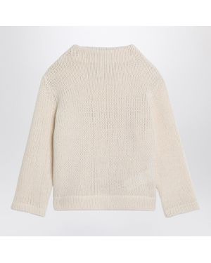 Douuod Ivory Wool Blend Jumper - White