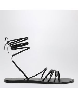 Manebí Crossover Leather Sandals - Black