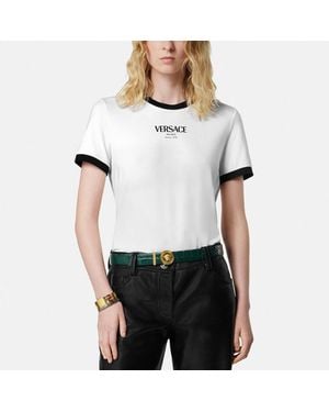 Versace T-Shirt With Logo - White