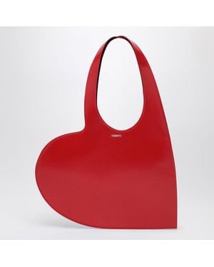 Coperni Mini tote bag heart rossa in pelle - Rosso