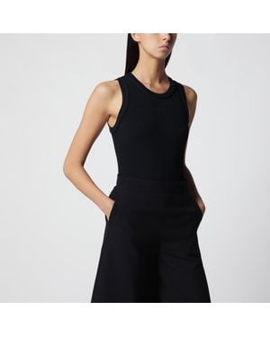 Loewe Ribbed Anagram Tank Top - Black