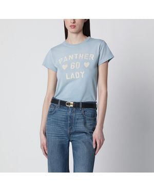 Valentino Light Panther Lady T-Shirt - Blue