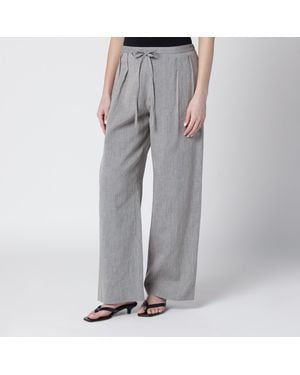 Loulou de Saison Clark Pleated Trousers - Grey