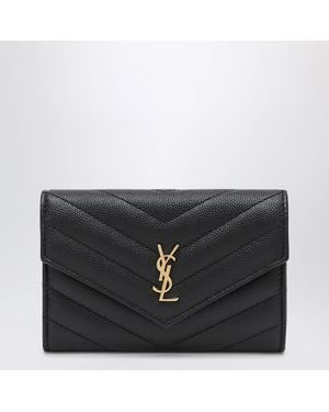 Saint Laurent Portafoglio Envelope Piccolo Nero