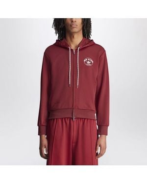 Adidas by Wales Bonner Sweat À Capuche En Mélange De Coton - Rouge