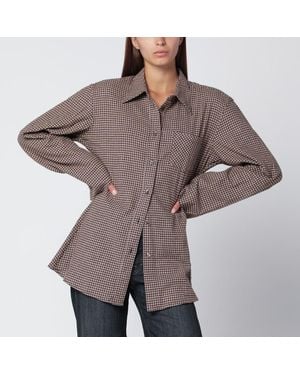 Our Legacy Chemise À Carreaux En Flanelle - Marron