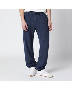 Loro Piana Gokarna Mélange Wool-Blend Trousers - Blue
