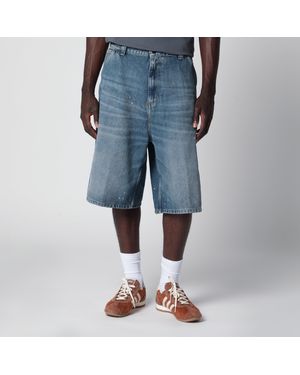 Carhartt Og Single Knee Loose-Fit Denim Shorts - Blue