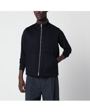 Lardini Zip-Up Vest - Blue