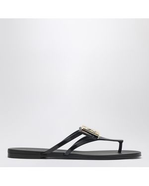 Dolce & Gabbana Dg Thong Sandals - Black