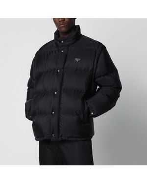 Prada Convertible Re-Nylon Down Jacket - Black