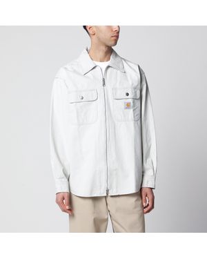 Carhartt Mercer Striped Cotton Shirt Jacket - White