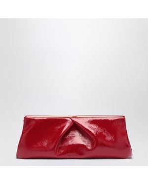 Dries Van Noten Large Patent Clutch Bag - Red