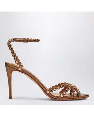 Aquazzura Tequila 85 Sandals - Brown