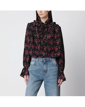 Chloé Ruffled Blouse - Black