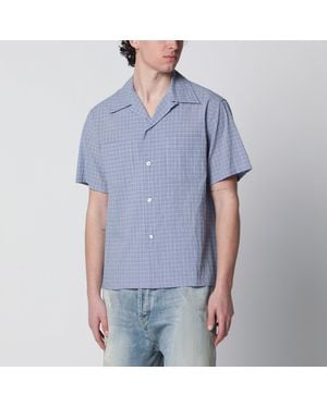 Maison Margiela Check Bowling Shirt - Blue