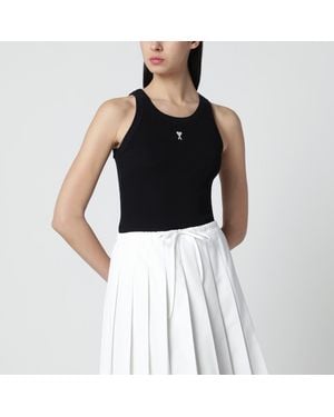 Ami Paris Ami De Coeur Tank Top - Black