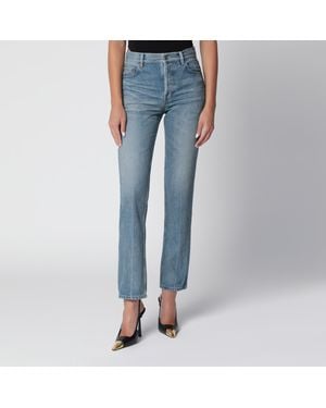 Saint Laurent Straight-Leg Medium Denim Jeans - Blue