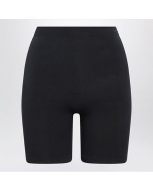 Skims Seamless Sculpt Mid-Thigh Shaping Shorts - Blue