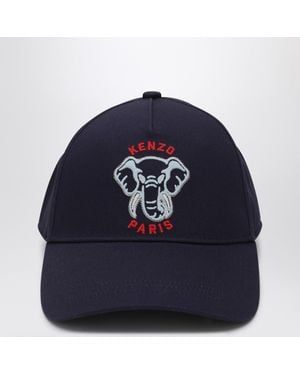 KENZO Cappello Da Baseball Blu Con Logo