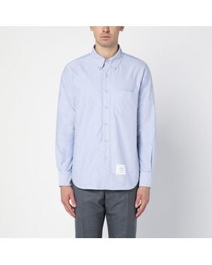 Thom Browne Camicia button-down azzurra in cotone - Blu