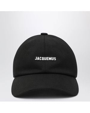 Jacquemus Baseball Cap With Logo - Black