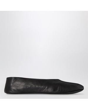 The Row Mule Stella Noire En Cuir