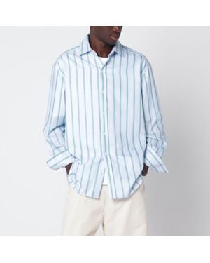 JW Anderson Striped Cotton Shirt - Blue