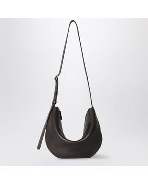 The Row Braune Leder Jouvette Tasche - Schwarz